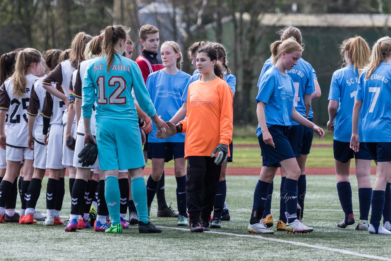 Bild 352 - B-Juniorinnen Ellerau - St. Pauli : Ergebnis: 1:1